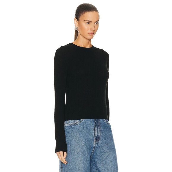 Eterne Francis Sweater in Black Cashmere Lightweight Knit - Picture 2 of 4